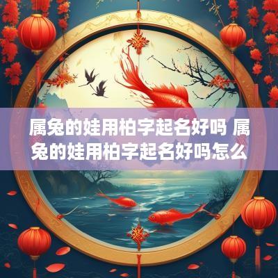 属兔的娃用柏字起名好吗 属兔的娃用柏字起名好吗怎么样