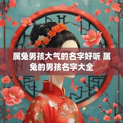 属兔男孩大气的名字好听 属兔的男孩名字大全
