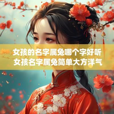 女孩的名字属兔哪个字好听 女孩名字属兔简单大方洋气