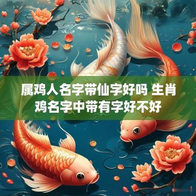 属鸡人名字带仙字好吗 生肖鸡名字中带有字好不好