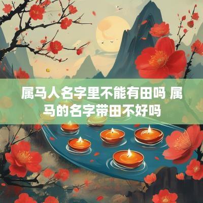 属马人名字里不能有田吗 属马的名字带田不好吗