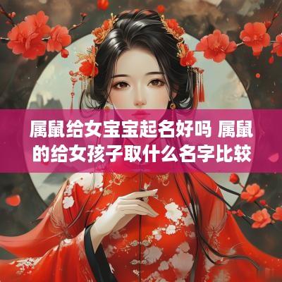 属鼠给女宝宝起名好吗 属鼠的给女孩子取什么名字比较好