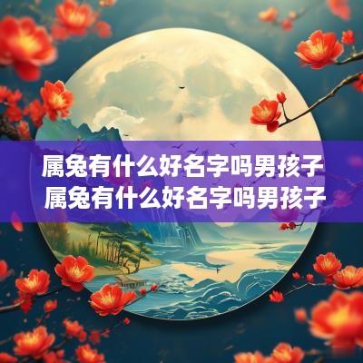 属兔有什么好名字吗男孩子 属兔有什么好名字吗男孩子取名