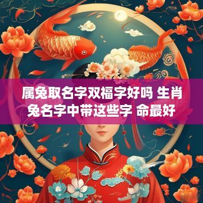 属兔取名字双福字好吗 生肖兔名字中带这些字 命最好