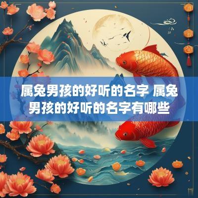 属兔男孩的好听的名字 属兔男孩的好听的名字有哪些