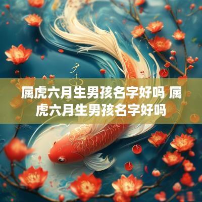 属虎六月生男孩名字好吗 属虎六月生男孩名字好吗