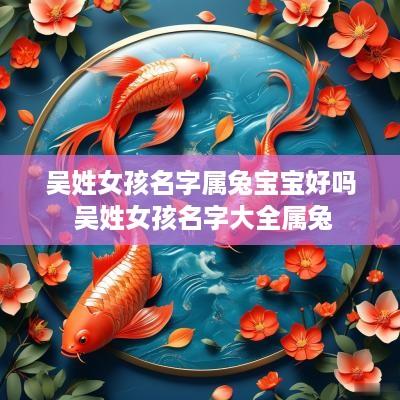吴姓女孩名字属兔宝宝好吗 吴姓女孩名字大全属兔