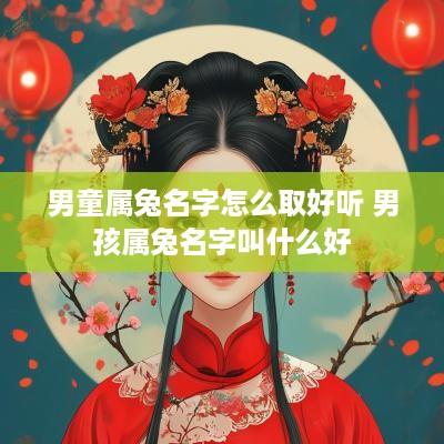 男童属兔名字怎么取好听 男孩属兔名字叫什么好