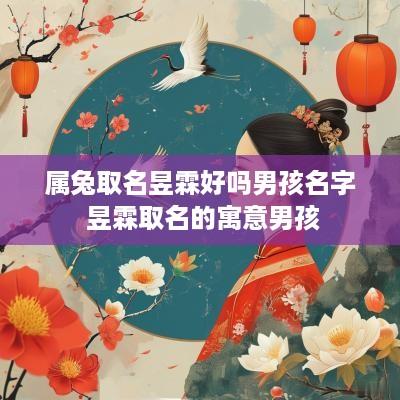 属兔取名昱霖好吗男孩名字 昱霖取名的寓意男孩