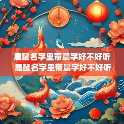 属鼠名字里带晨字好不好听 属鼠名字里带晨字好不好听女孩