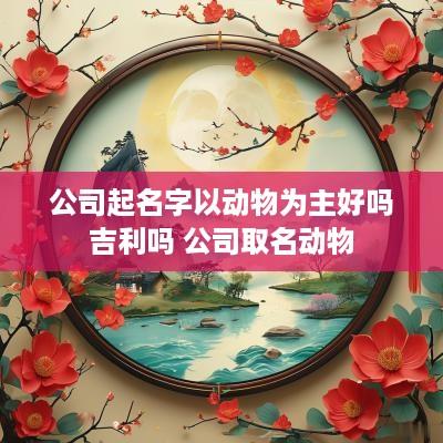 公司起名字以动物为主好吗吉利吗 公司取名动物