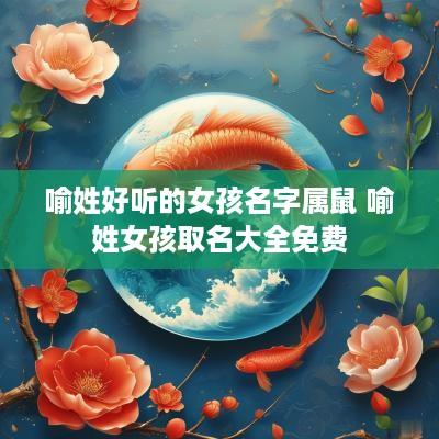 喻姓好听的女孩名字属鼠 喻姓女孩取名大全免费