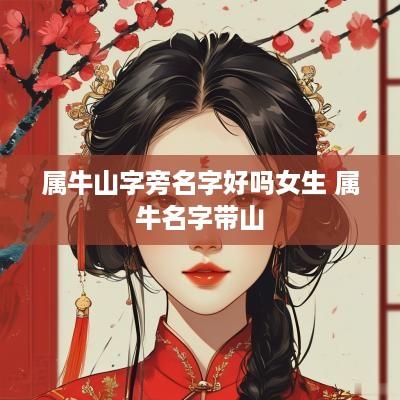 属牛山字旁名字好吗女生 属牛名字带山