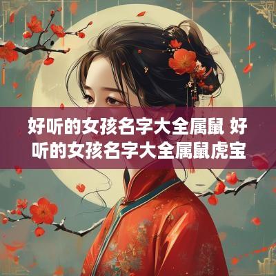 好听的女孩名字大全属鼠 好听的女孩名字大全属鼠虎宝宝