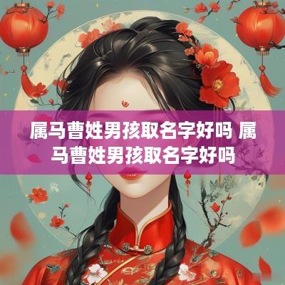 属马曹姓男孩取名字好吗 属马曹姓男孩取名字好吗