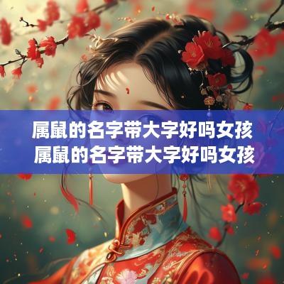属鼠的名字带大字好吗女孩 属鼠的名字带大字好吗女孩子