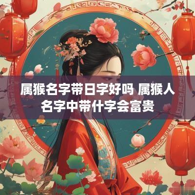 属猴名字带日字好吗 属猴人名字中带什字会富贵