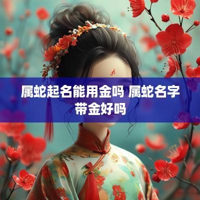 属蛇起名能用金吗 属蛇名字带金好吗