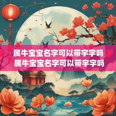 属牛宝宝名字可以带宇字吗 属牛宝宝名字可以带宇字吗男孩