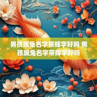 男孩属兔名字带辉字好吗 男孩属兔名字带辉字好吗