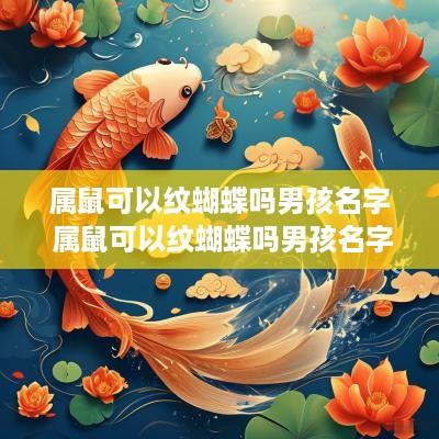 属鼠可以纹蝴蝶吗男孩名字 属鼠可以纹蝴蝶吗男孩名字叫什么