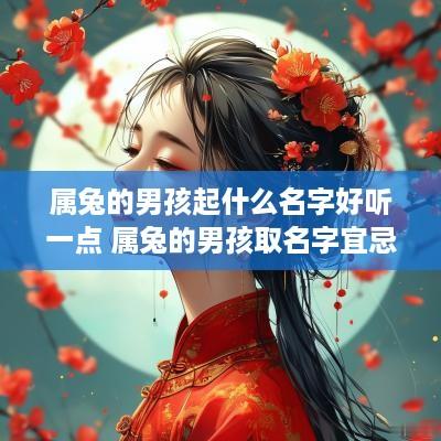 属兔的男孩起什么名字好听一点 属兔的男孩取名字宜忌
