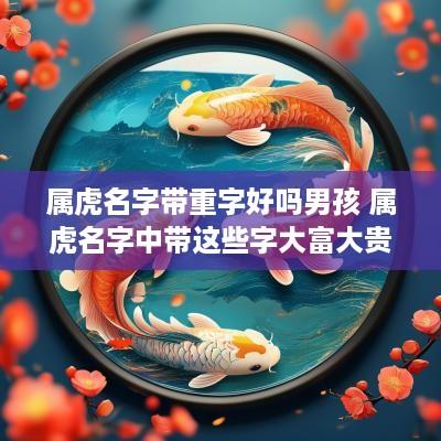 属虎名字带重字好吗男孩 属虎名字中带这些字大富大贵