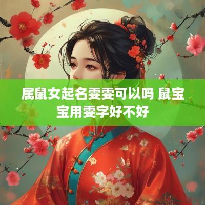 属鼠女起名雯雯可以吗 鼠宝宝用雯字好不好