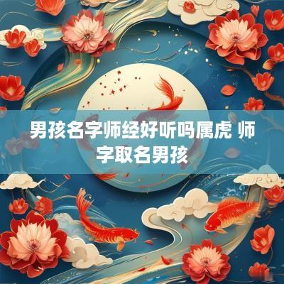 男孩名字师经好听吗属虎 师字取名男孩