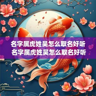 名字属虎姓吴怎么取名好听 名字属虎姓吴怎么取名好听点
