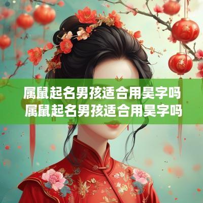 属鼠起名男孩适合用昊字吗 属鼠起名男孩适合用昊字吗好吗