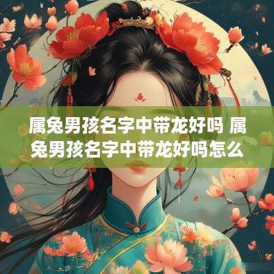 属兔男孩名字中带龙好吗 属兔男孩名字中带龙好吗怎么取