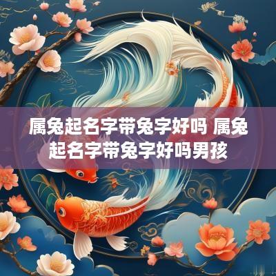 属兔起名字带兔字好吗 属兔起名字带兔字好吗男孩
