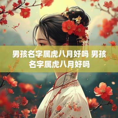 男孩名字属虎八月好吗 男孩名字属虎八月好吗