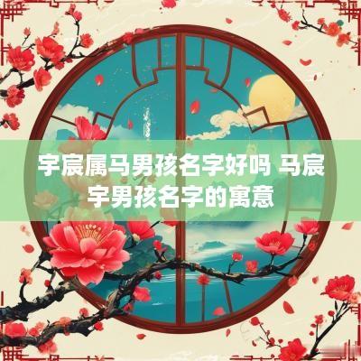 宇宸属马男孩名字好吗 马宸宇男孩名字的寓意