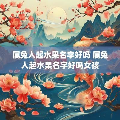 属兔人起水果名字好吗 属兔人起水果名字好吗女孩