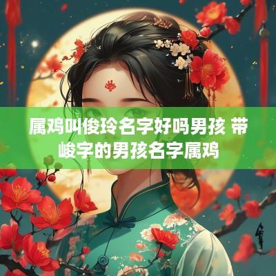 属鸡叫俊玲名字好吗男孩 带峻字的男孩名字属鸡