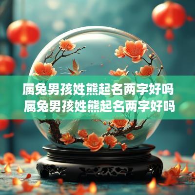 属兔男孩姓熊起名两字好吗 属兔男孩姓熊起名两字好吗