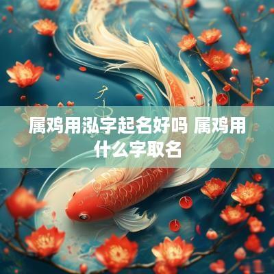 属鸡用泓字起名好吗 属鸡用什么字取名