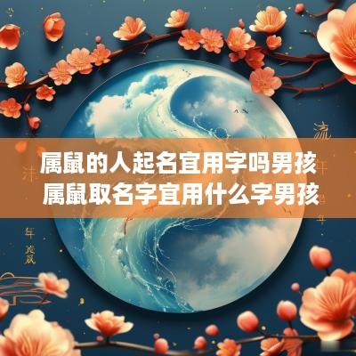 属鼠的人起名宜用字吗男孩 属鼠取名字宜用什么字男孩名