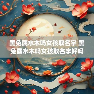 黑兔属水木吗女孩取名字 黑兔属水木吗女孩取名字好吗
