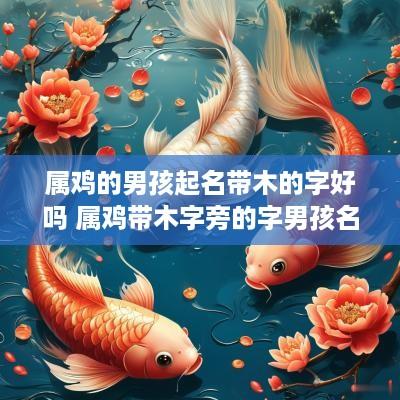 属鸡的男孩起名带木的字好吗 属鸡带木字旁的字男孩名字