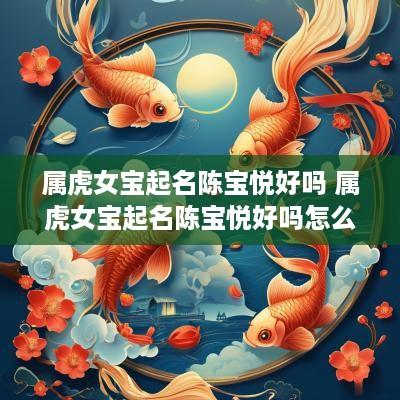 属虎女宝起名陈宝悦好吗 属虎女宝起名陈宝悦好吗怎么样