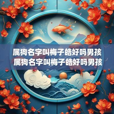 属狗名字叫梅子皓好吗男孩 属狗名字叫梅子皓好吗男孩