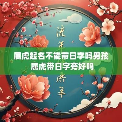 属虎起名不能带日字吗男孩 属虎带日字旁好吗