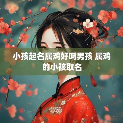 小孩起名属鸡好吗男孩 属鸡的小孩取名