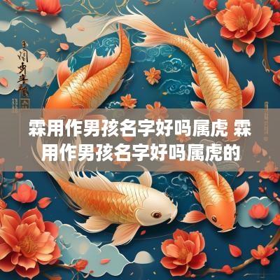 霖用作男孩名字好吗属虎 霖用作男孩名字好吗属虎的