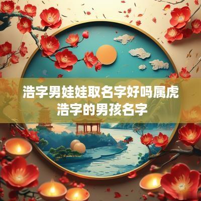 浩字男娃娃取名字好吗属虎 浩字的男孩名字