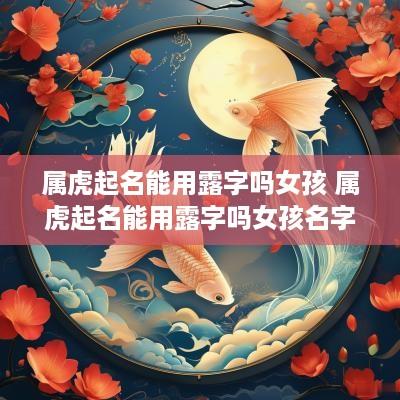 属虎起名能用露字吗女孩 属虎起名能用露字吗女孩名字