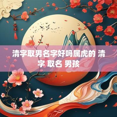 清字取男名字好吗属虎的 清字 取名 男孩